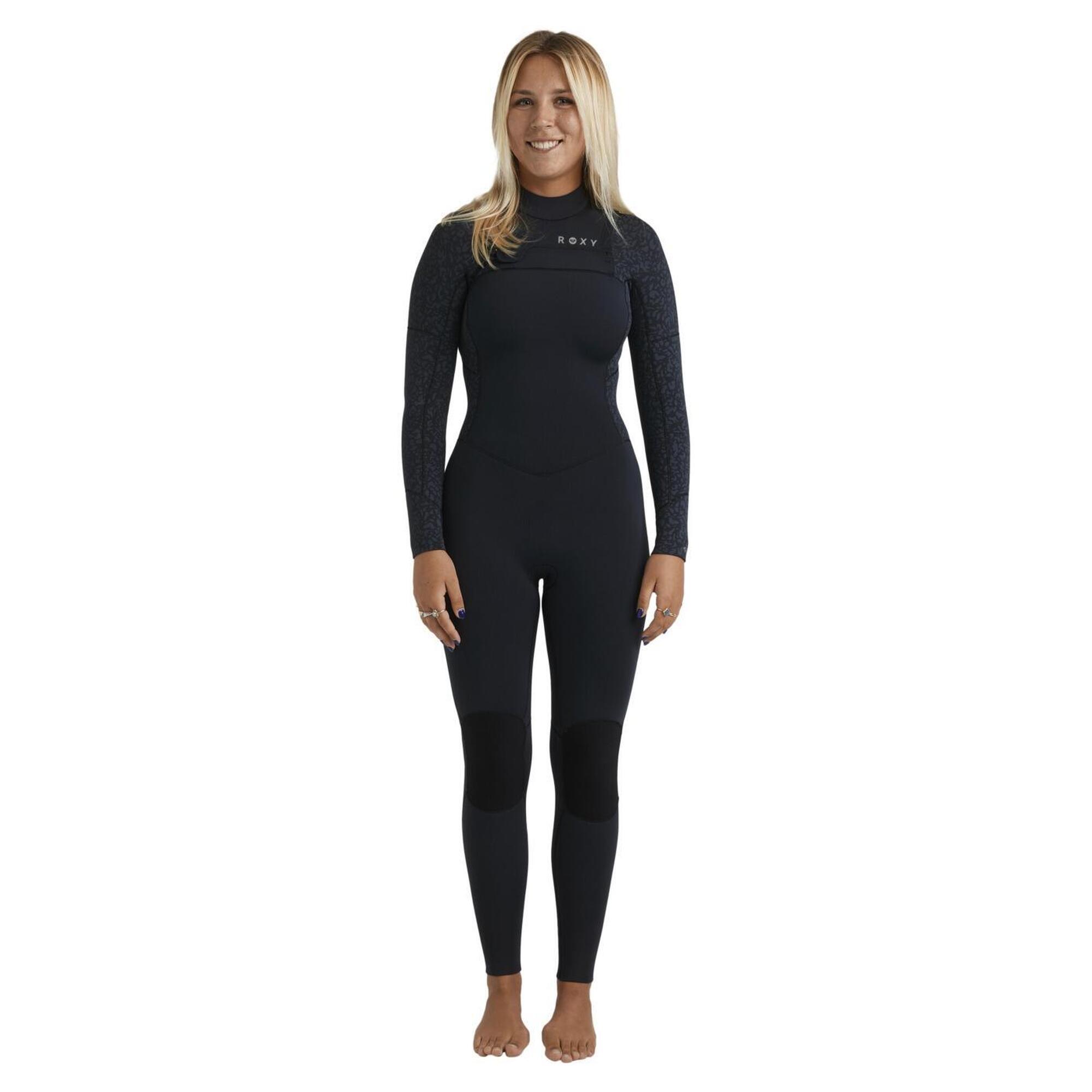 Roxy - Combinaison De Surf Zip Poitrine 4/3 Swell Natural Violet Femme - Combinaison Néoprène - Violet - 36 Xs - Decathlon