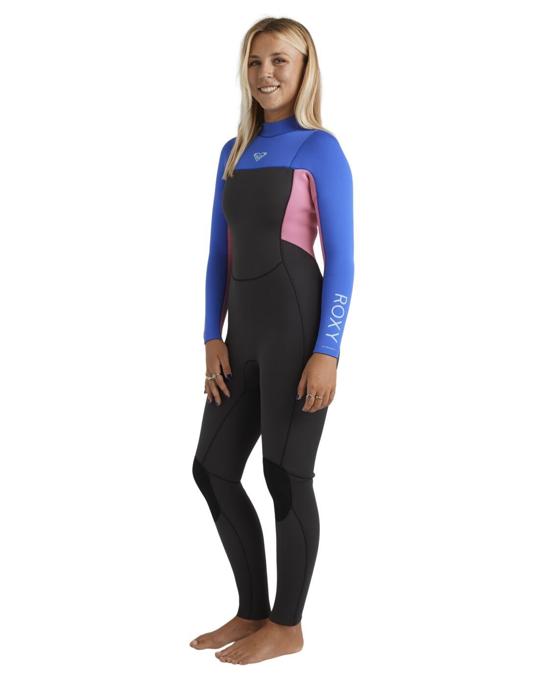 Back-Zip-Neoprenanzug 3/2MM PROLOGUE+ Blau Dames 4/4