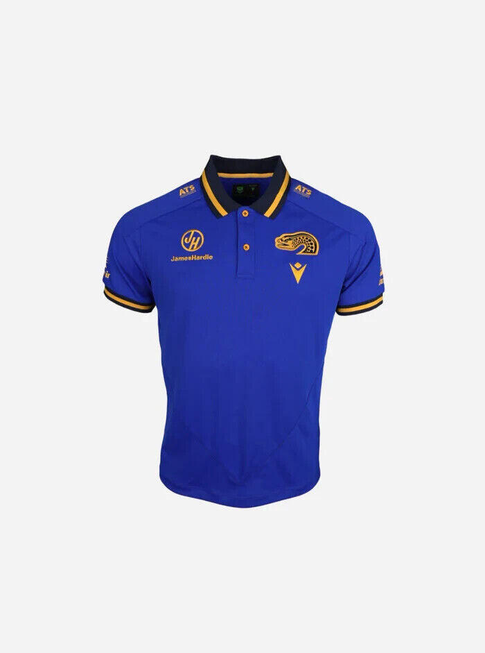 NRL 2025 Travel Polo - Paramatta Eels - Blue - Youth - Kids