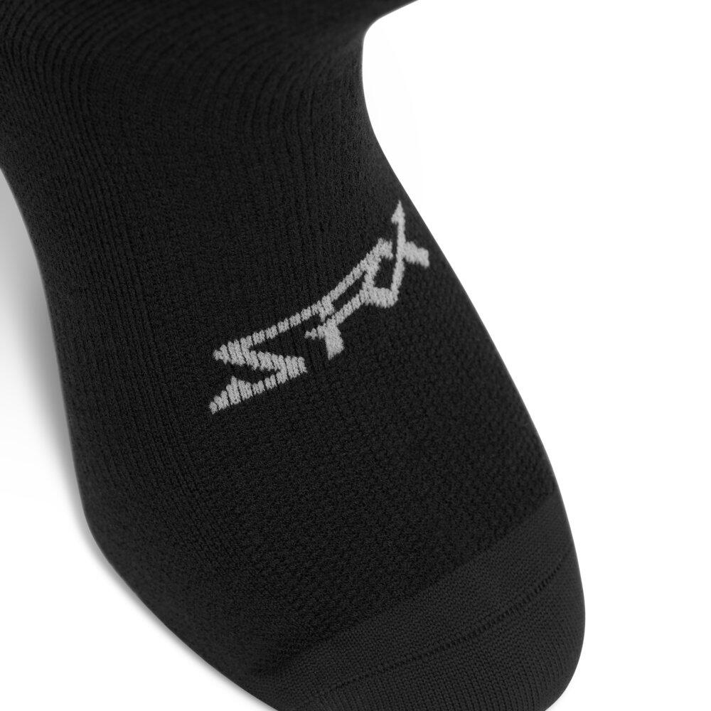 Herren und Damen Radsport Fahrradsocken mit Merinowolle SRX Grappa Schwarz 4/7