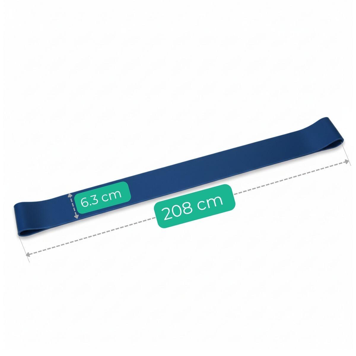 Unisex fitness bande élastique de résistance en tissu 63mm X-sport Bleu 4/7