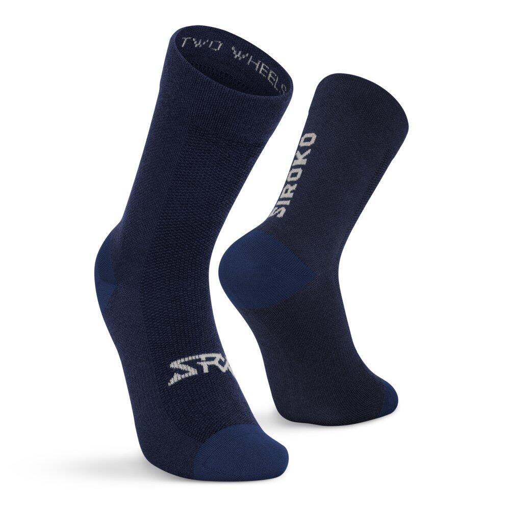 Skarpetki rowerowe z wełną merino unisex SRX Arctic S
