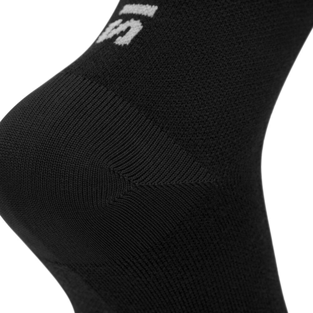 Herren und Damen Radsport Fahrradsocken mit Merinowolle SRX Grappa Schwarz 3/7
