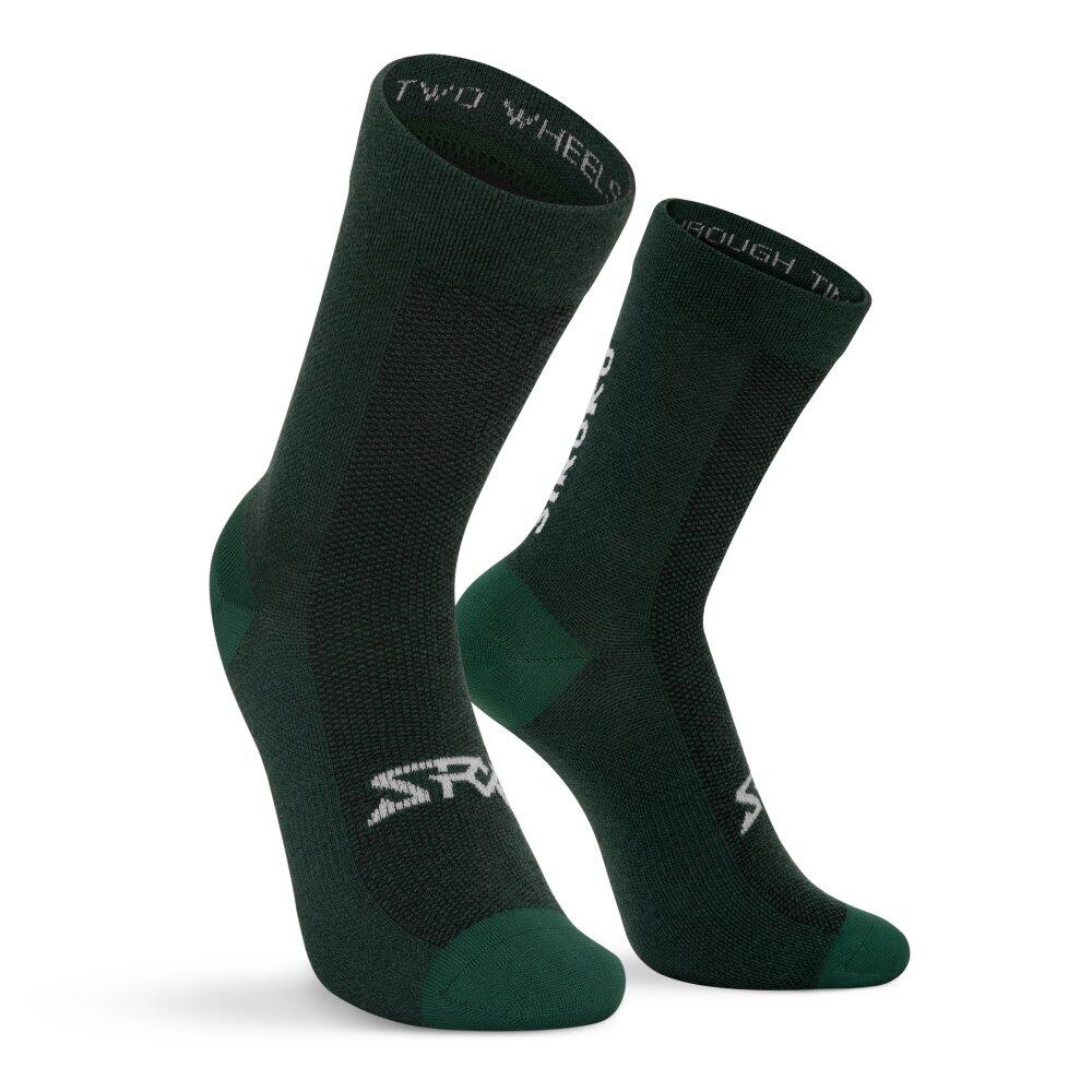 SIROKO Men & Women Cycling merino wool blend socks SRX Arbor Green
