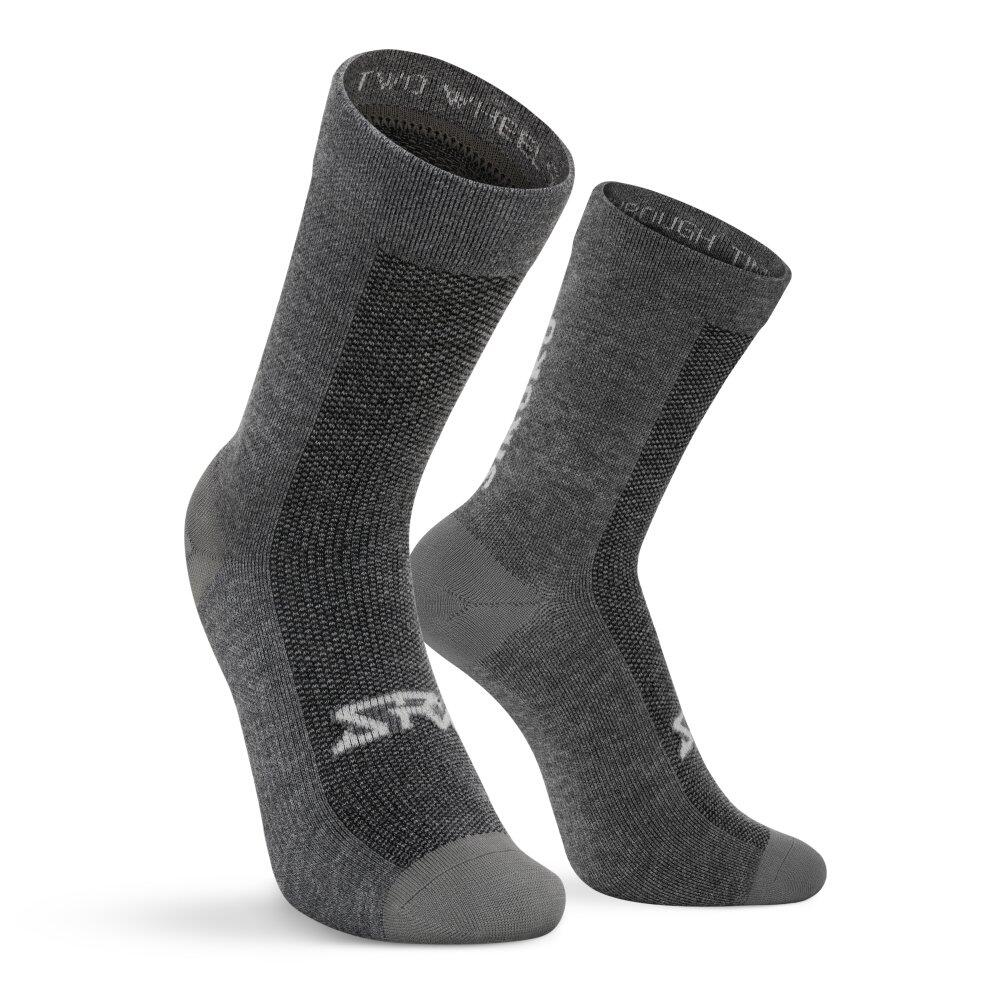 SIROKO Men & Women Cycling merino wool blend socks SRX Maloja Grey