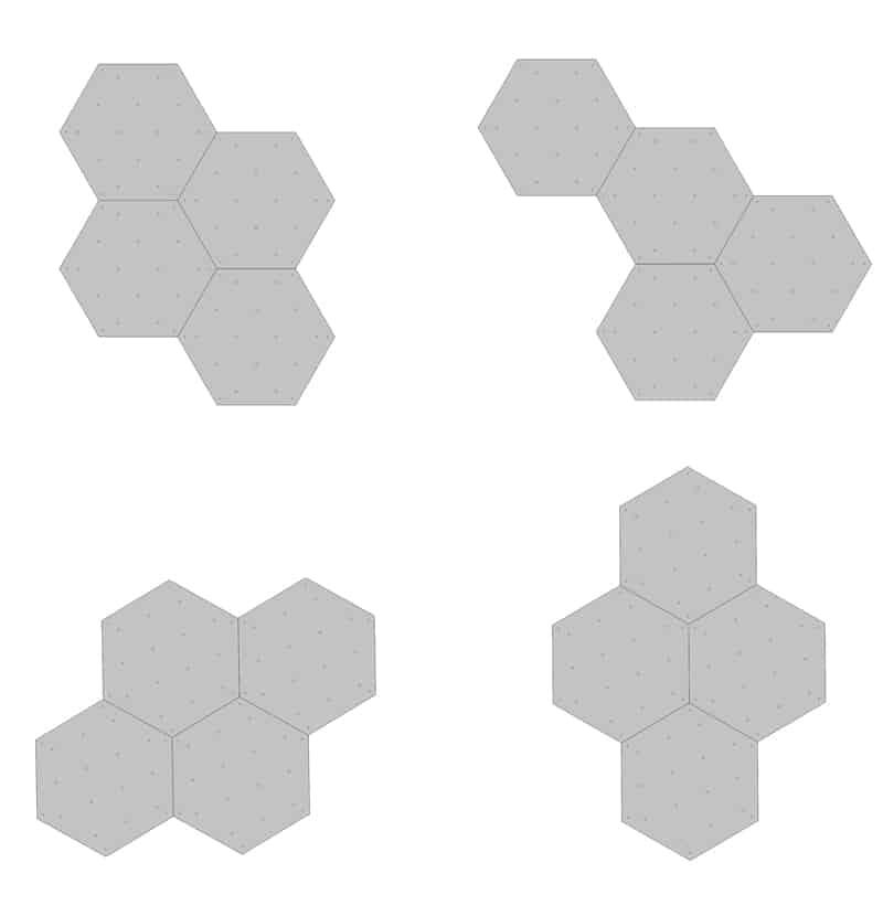 Panneau de Mur d’Escalade Hexagonal en Bois 6/7