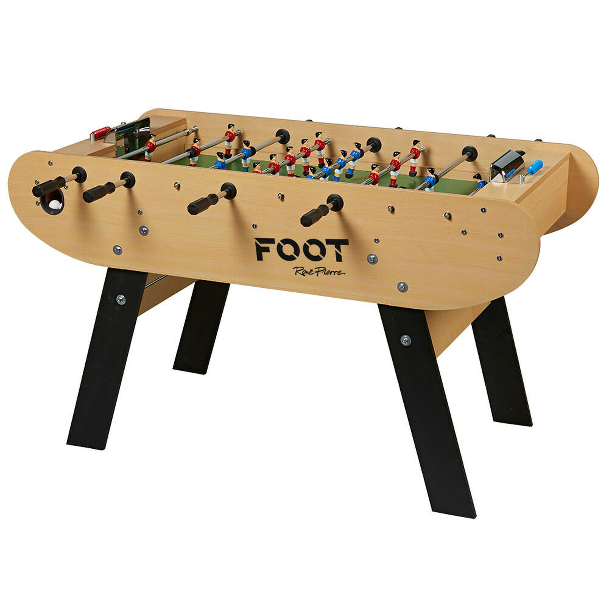 Rene Pierre - Baby Foot Foot - Fabrication Française - L156 X L105 X H90 - Hetre-noir - Table De Baby-foot - Marron - Taille Unique - Decathlon