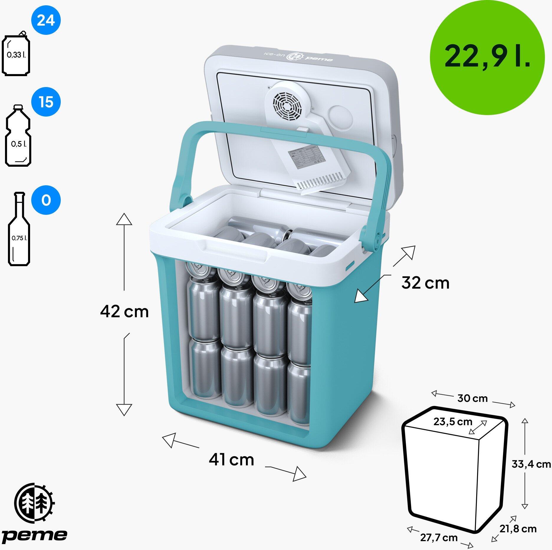 Refurbished -Peme Ice-on Essential 23L Tragbare 12/230v - In gutem Zustand 6/7