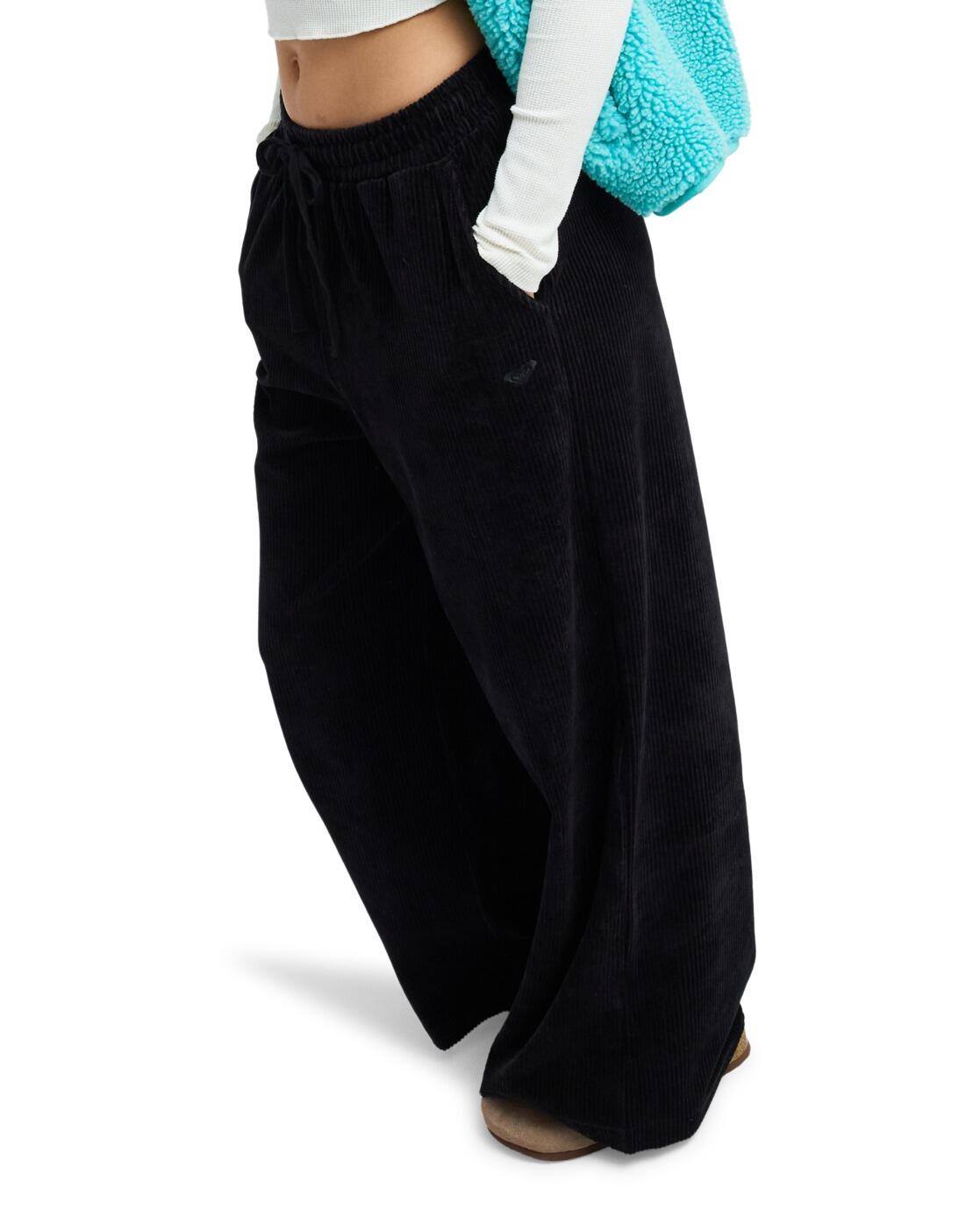 Easy Wear - Pantalon en velours côtelé LEKEITIO KNIT Vert Femme 3/4