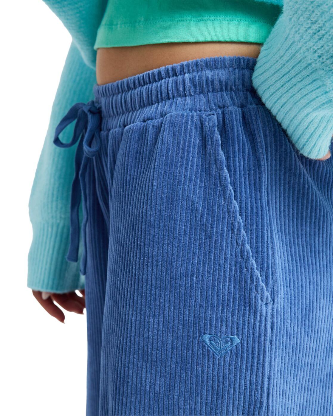 Bequeme Cordhose LEKEITIO KNIT Blau Frauen 4/4