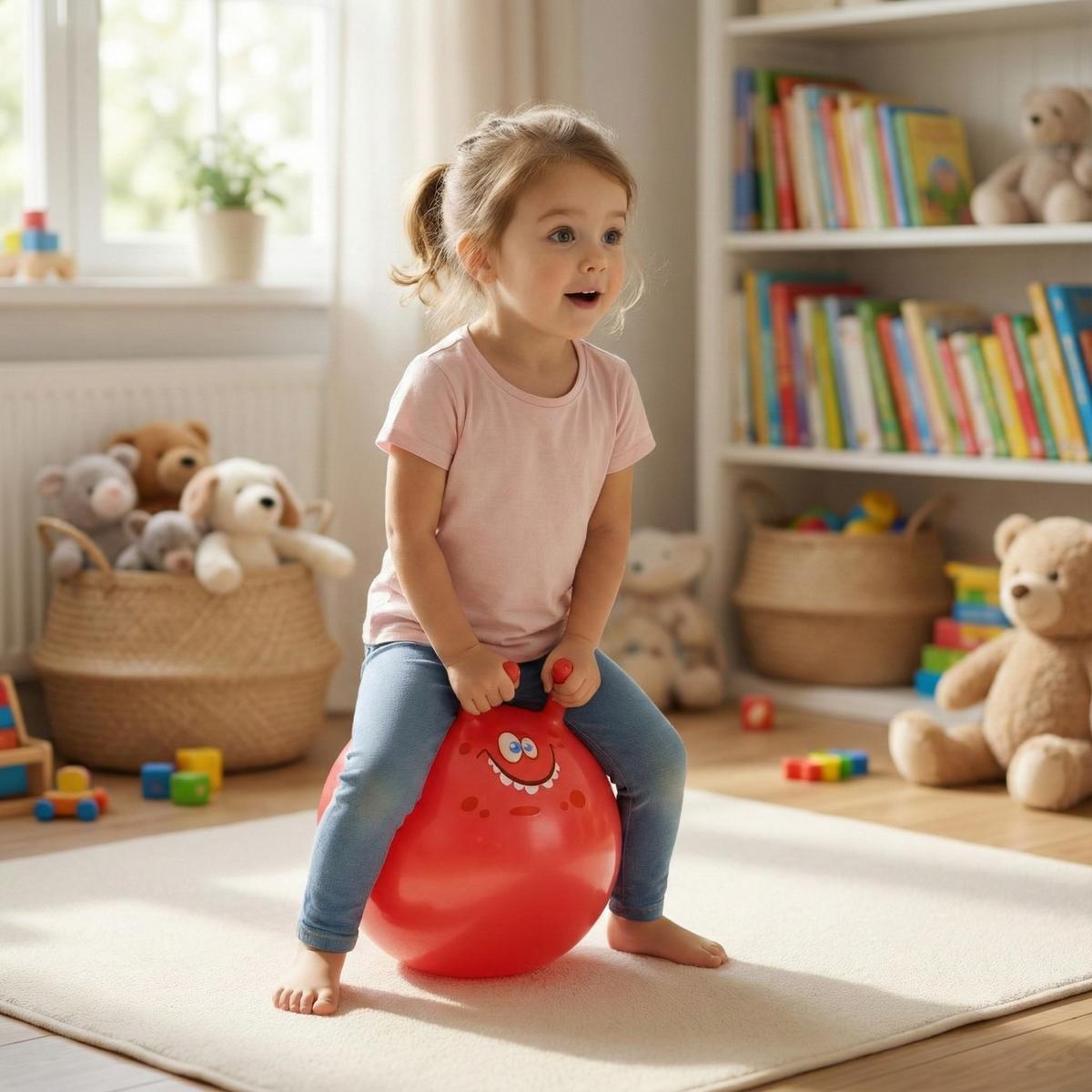 Piłka do skakania z rogami dla dzieci Eddy Toys 45cm 7/7