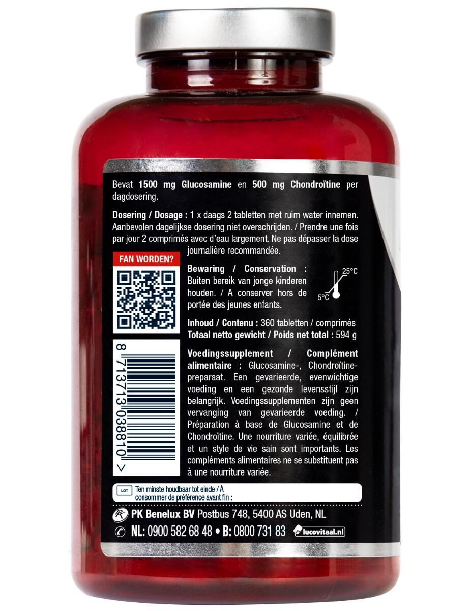 Lucovitaal Glucosamine Chondroïtine 360 tabletten MAXI XXL 3/4