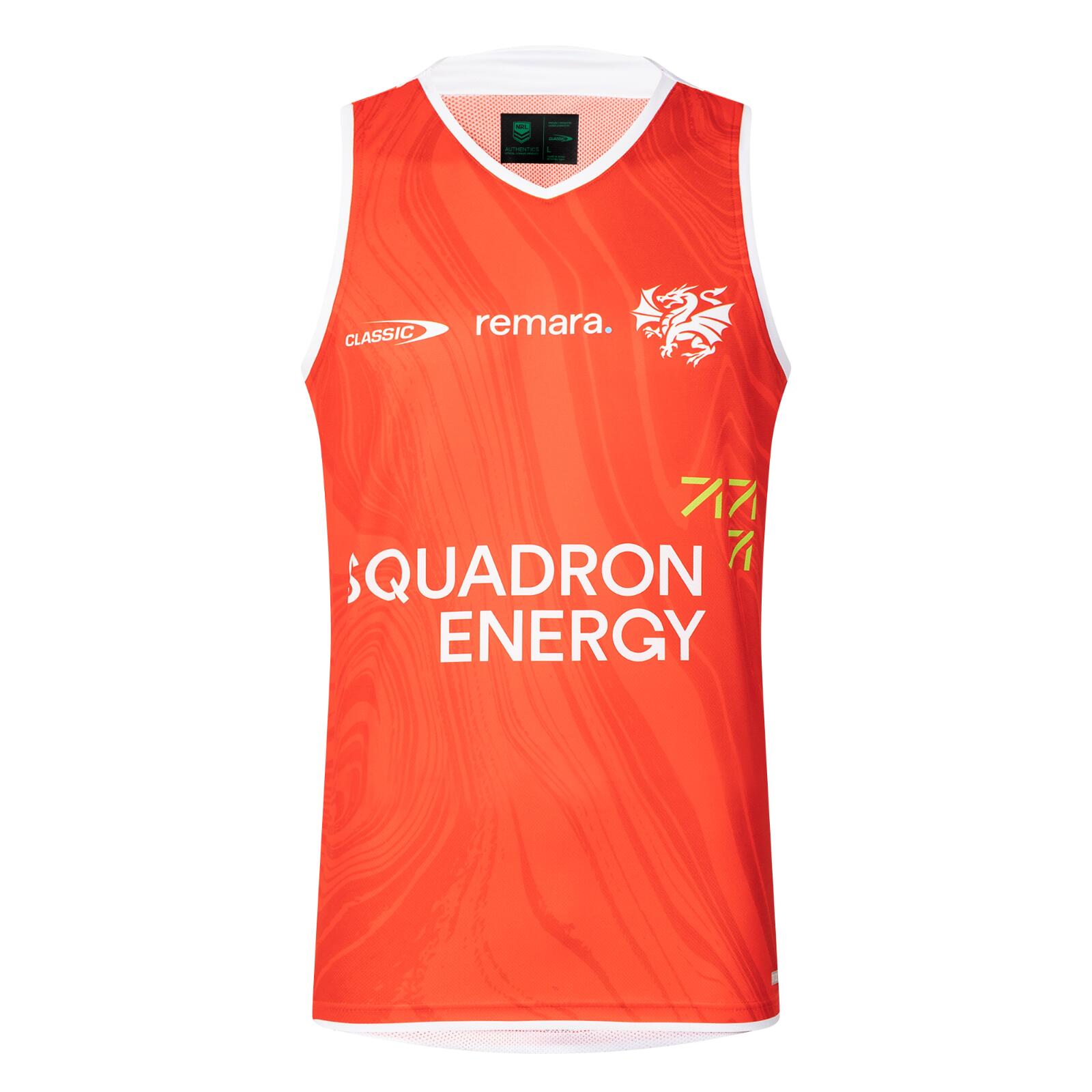 NRL 2025 Training Singlet - St George Illawarra Dragons - Adult - Mens