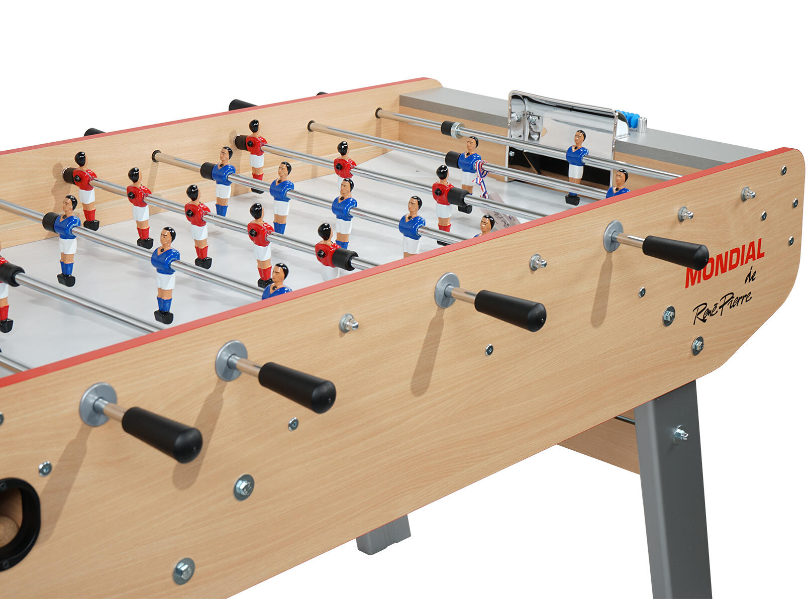 Baby Foot Mondial - Fabrication française - L153 x l105 x H93 - HETRE-Gris 6/6