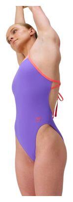 Bañador Speedo Club Training Tie Back Violeta para mujer 3/7
