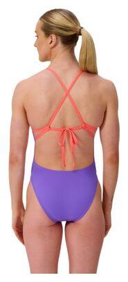 Bañador Speedo Club Training Tie Back Violeta para mujer 2/7