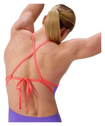 Bañador Speedo Club Training Tie Back Violeta para mujer 4/7
