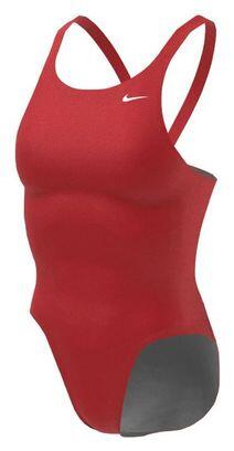 Maillot de bain femme Nike Hydrastrong Solid Fastback One Piece Rouge Université
