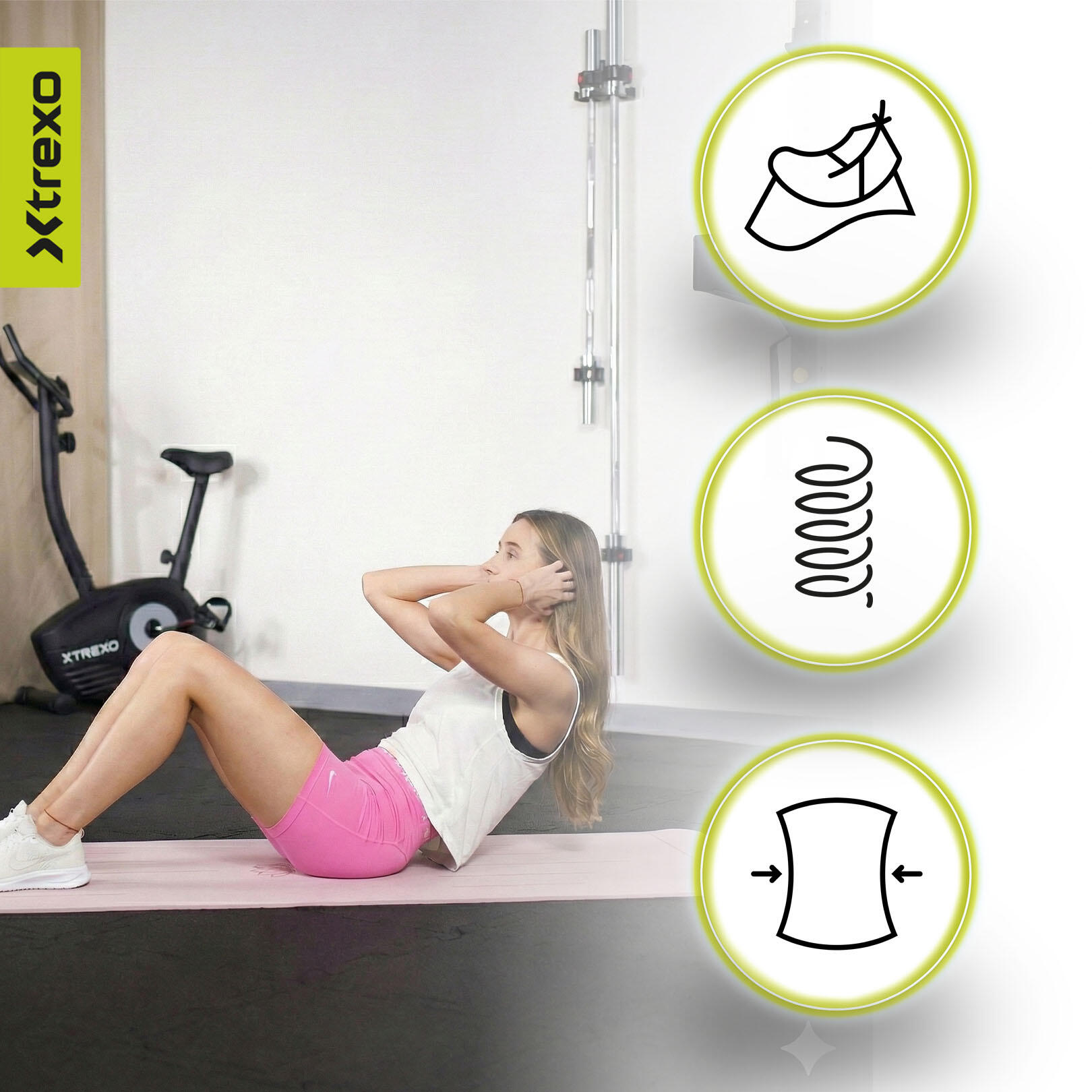 Tappetino fitness XTREXO TXO-B4Z002-VT 4/7