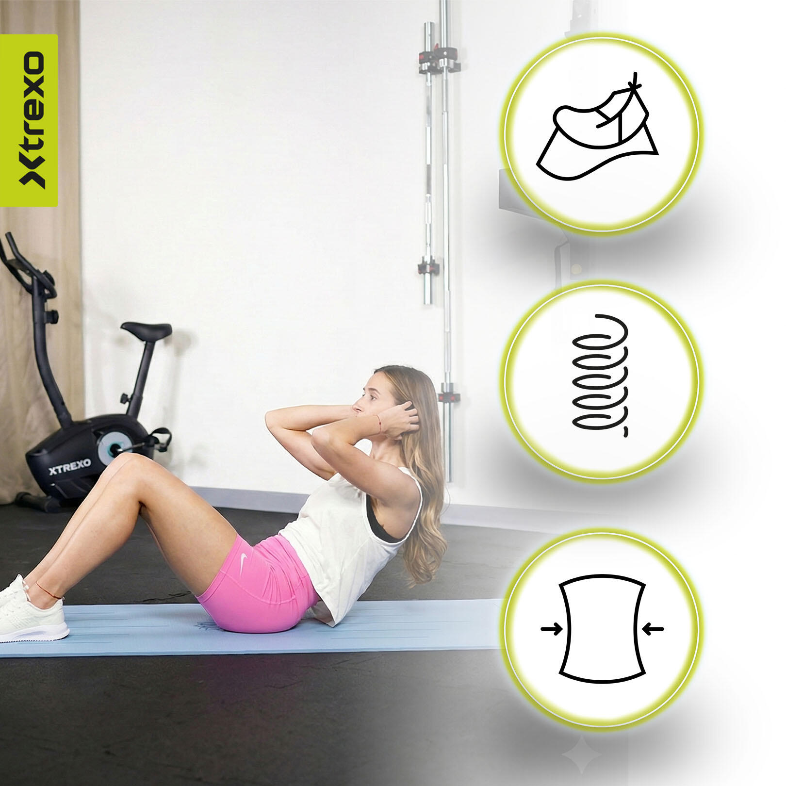 XTREXO TXO-B4Z002-BL Fitnessmatte 5/7