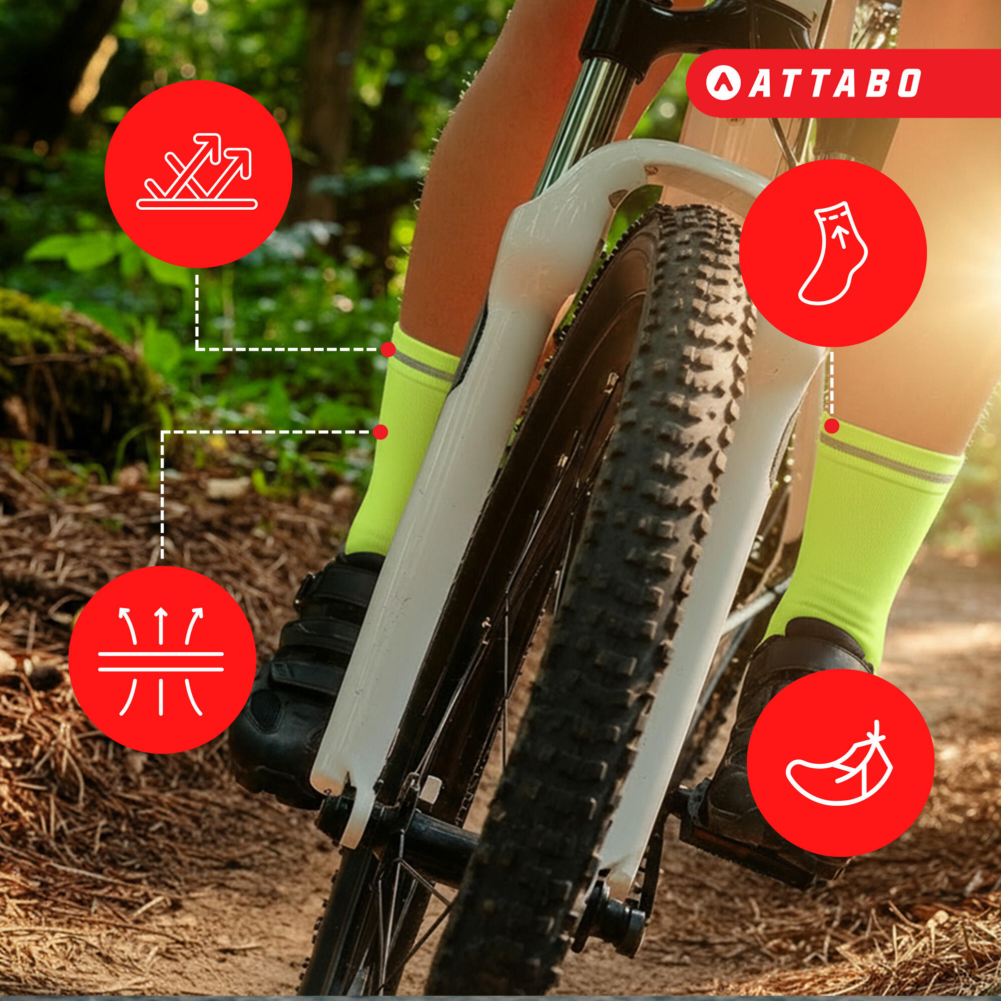 Calcetines ATTABO Maxis Visible Pro 5/7