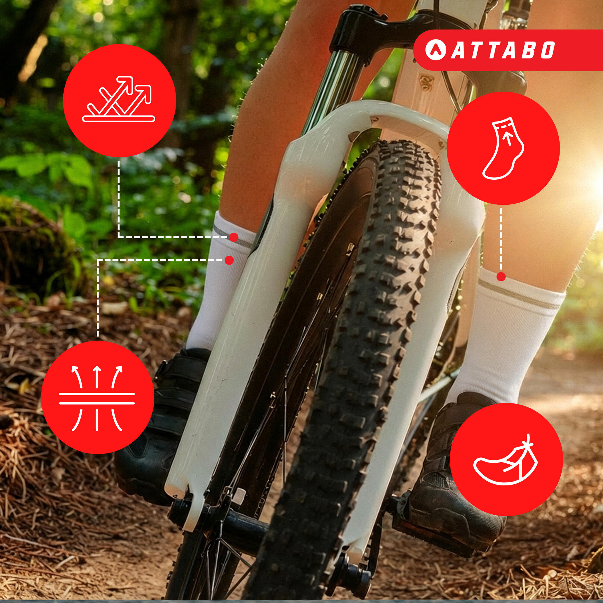 Calcetines ATTABO Maxis Visible Pro 5/7