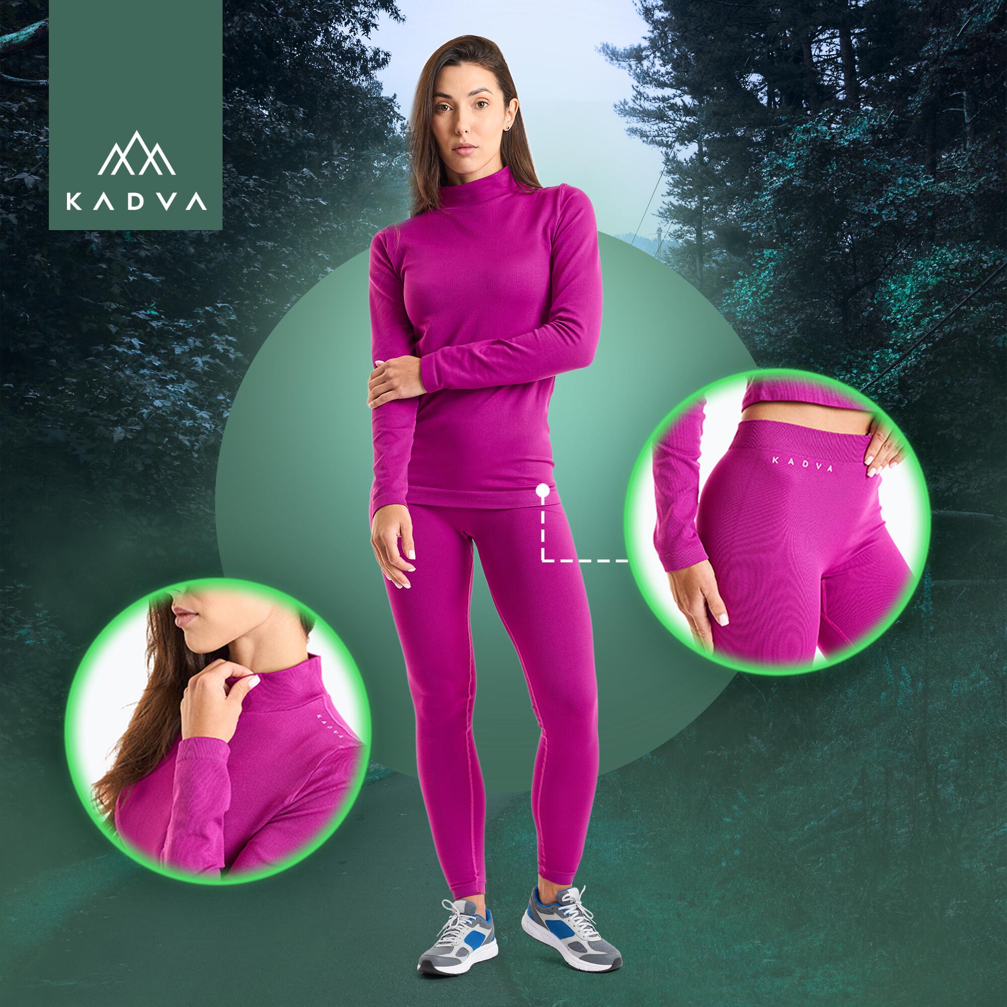 KADVA Glacier W Conjunto de roupa interior termoativa feminina 2/7