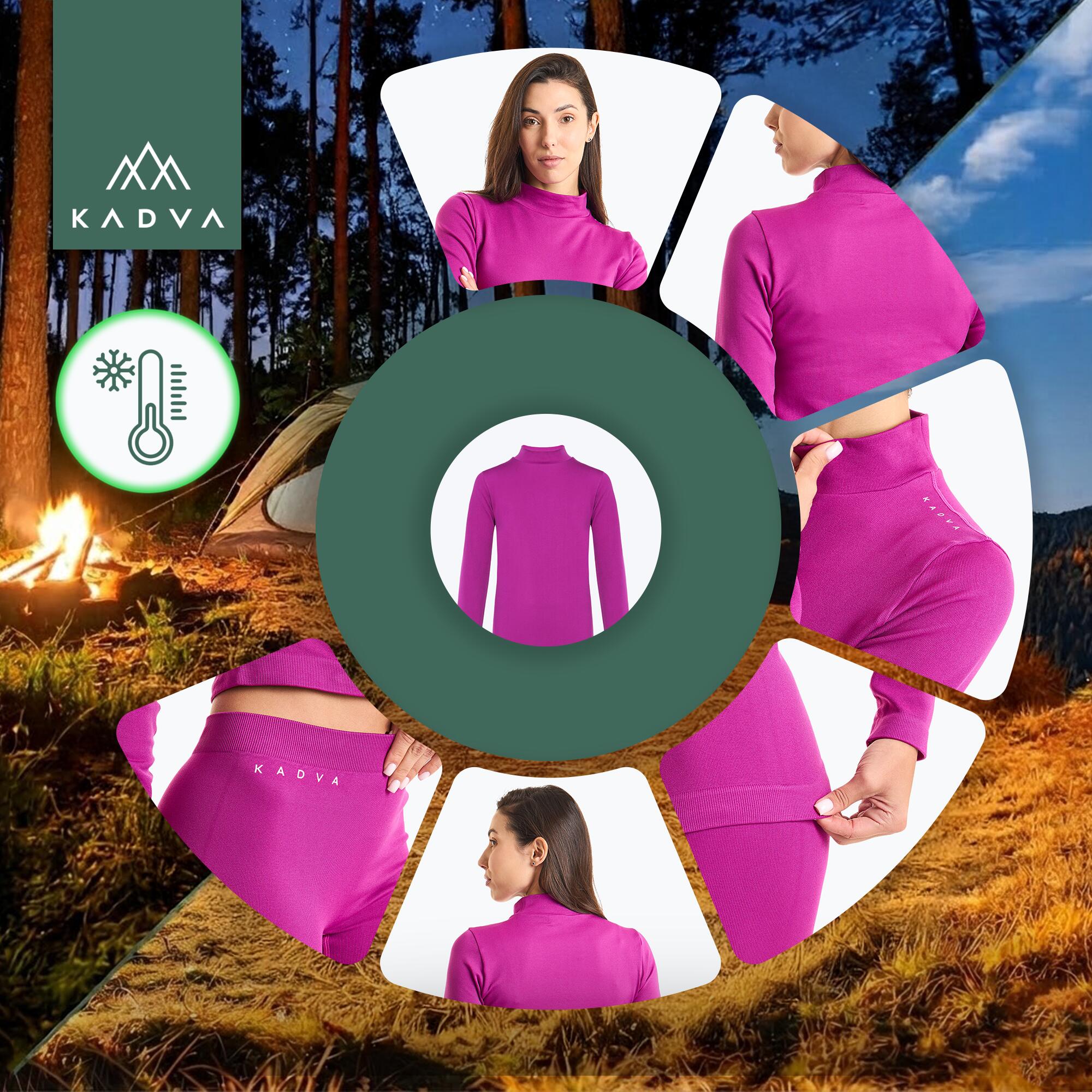 KADVA Glacier W Conjunto de roupa interior termoativa feminina 4/7