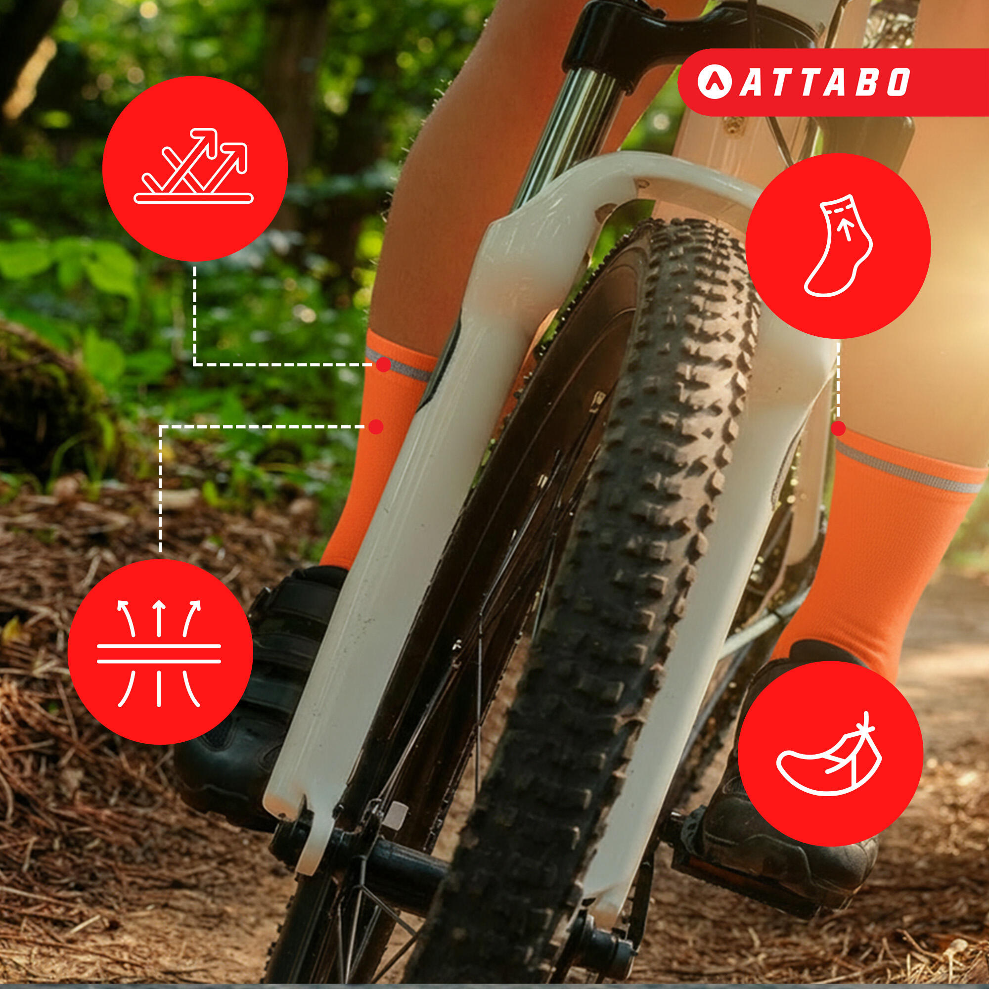 Calcetines ATTABO Maxis Visible Pro 5/7