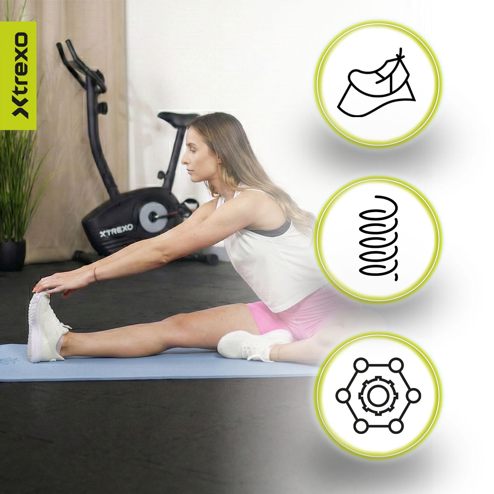 XTREXO TXO-B4Z003-BL fitnessmat 5/7