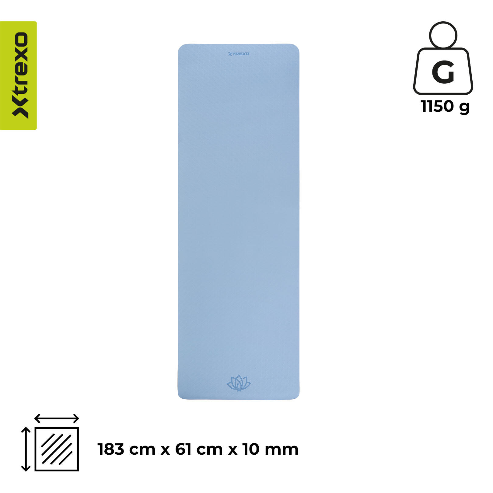 XTREXO TXO-B4Z003-BL fitnessmat 7/7