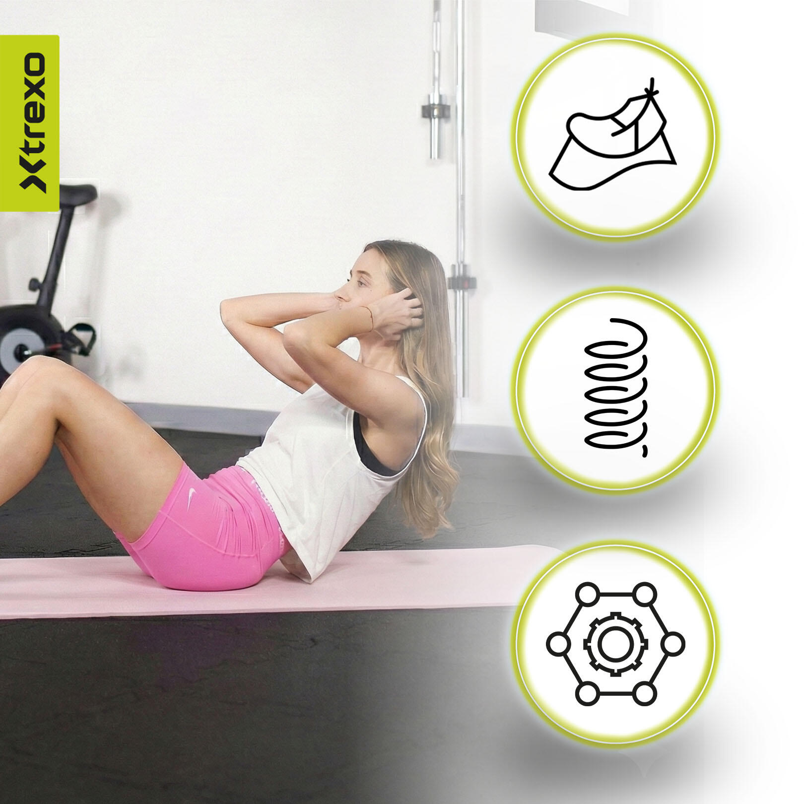 Tapis de fitness XTREXO TXO-B4Z003-VT 5/7