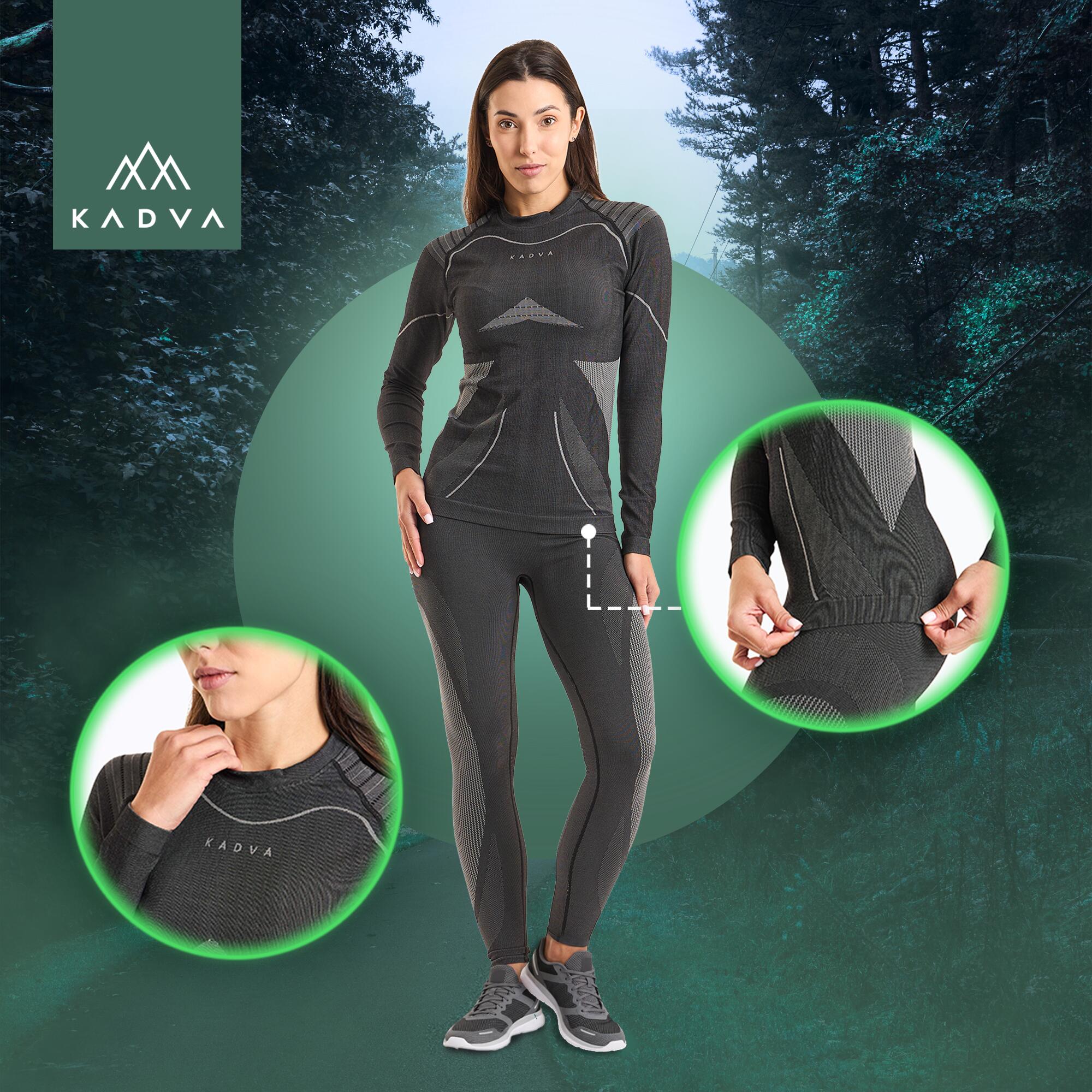 KADVA Streif W Conjunto de roupa interior termoativa feminina 2/7