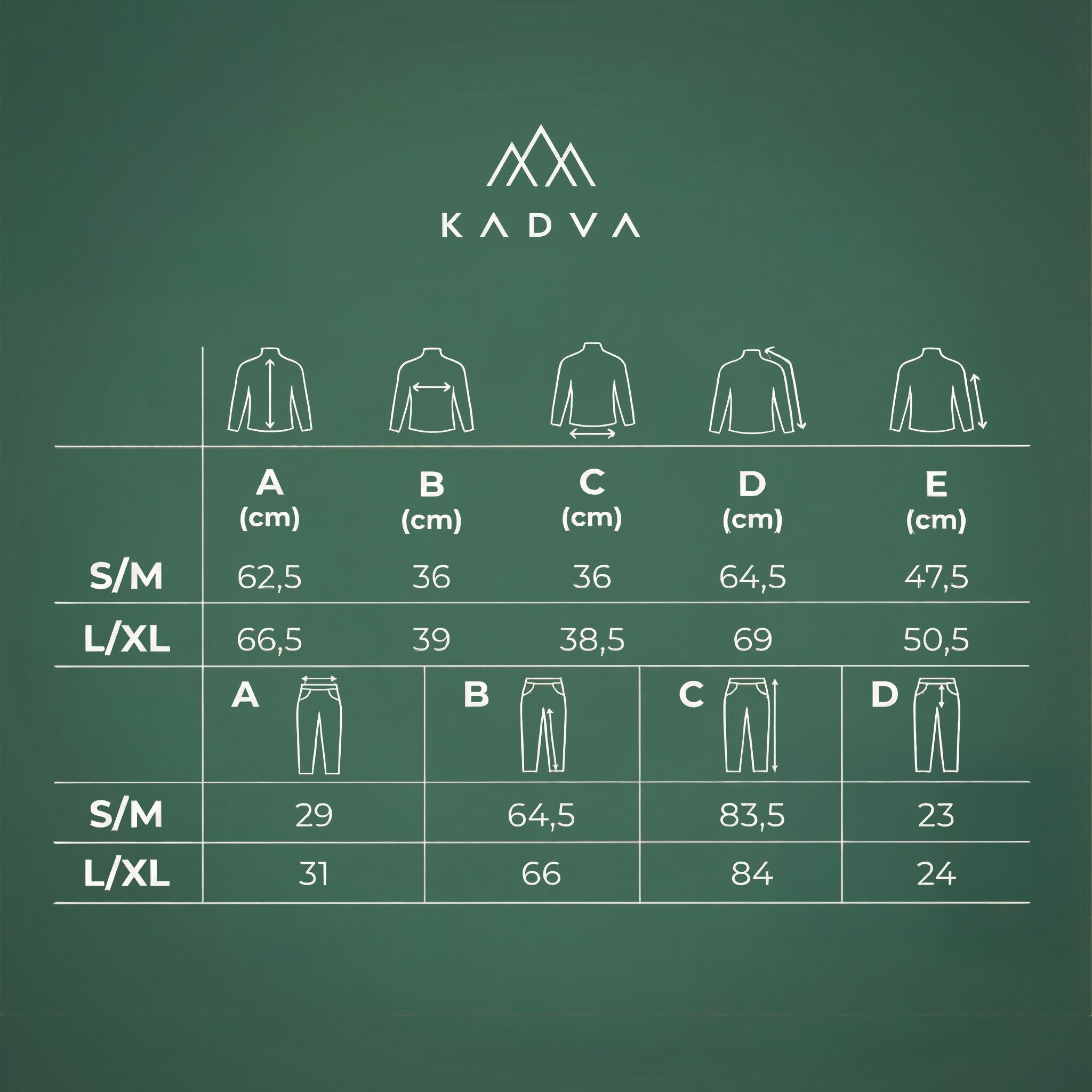 KADVA Streif W Conjunto de roupa interior termoativa feminina 7/7
