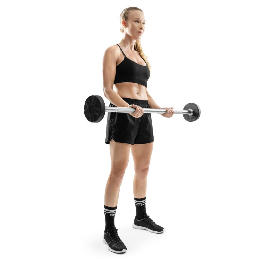 Damen Fitness nahtloser sport-bh Ness Schwarz 3/7