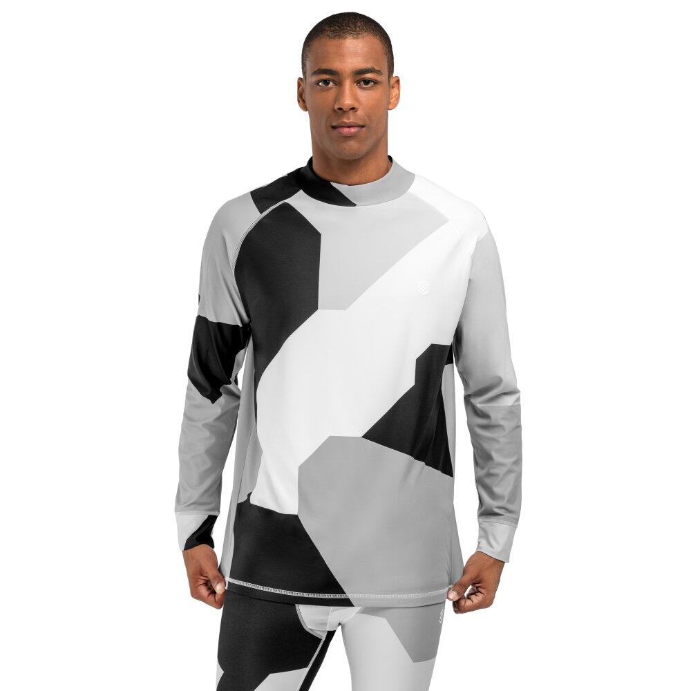 Men Winter sports thermal base layer top SLUSH Camo Black