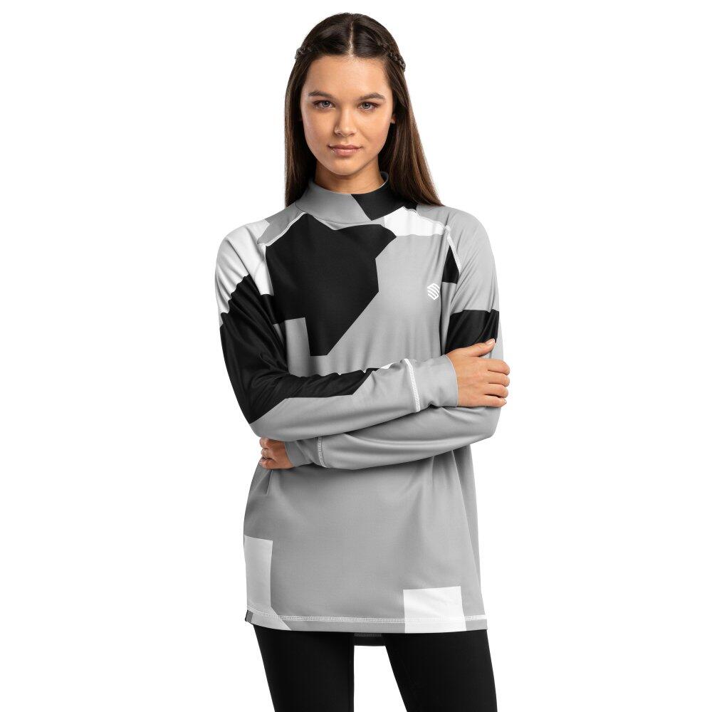Women Winter sports thermal base layer top SLUSH-W Camo Black