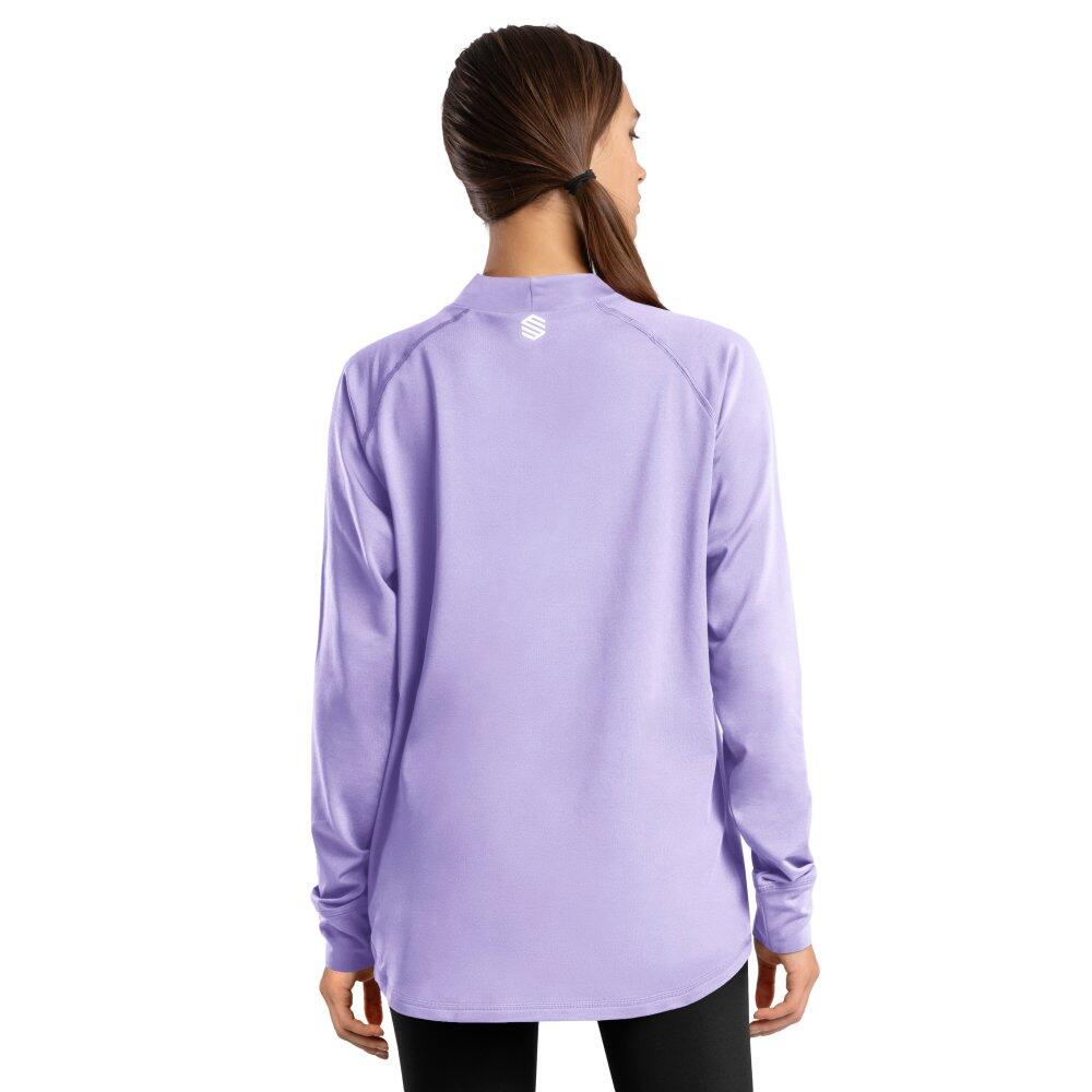 Camiseta interior térmica mujer esquí y nieve SLUSH-W Violet Lavanda 2/7