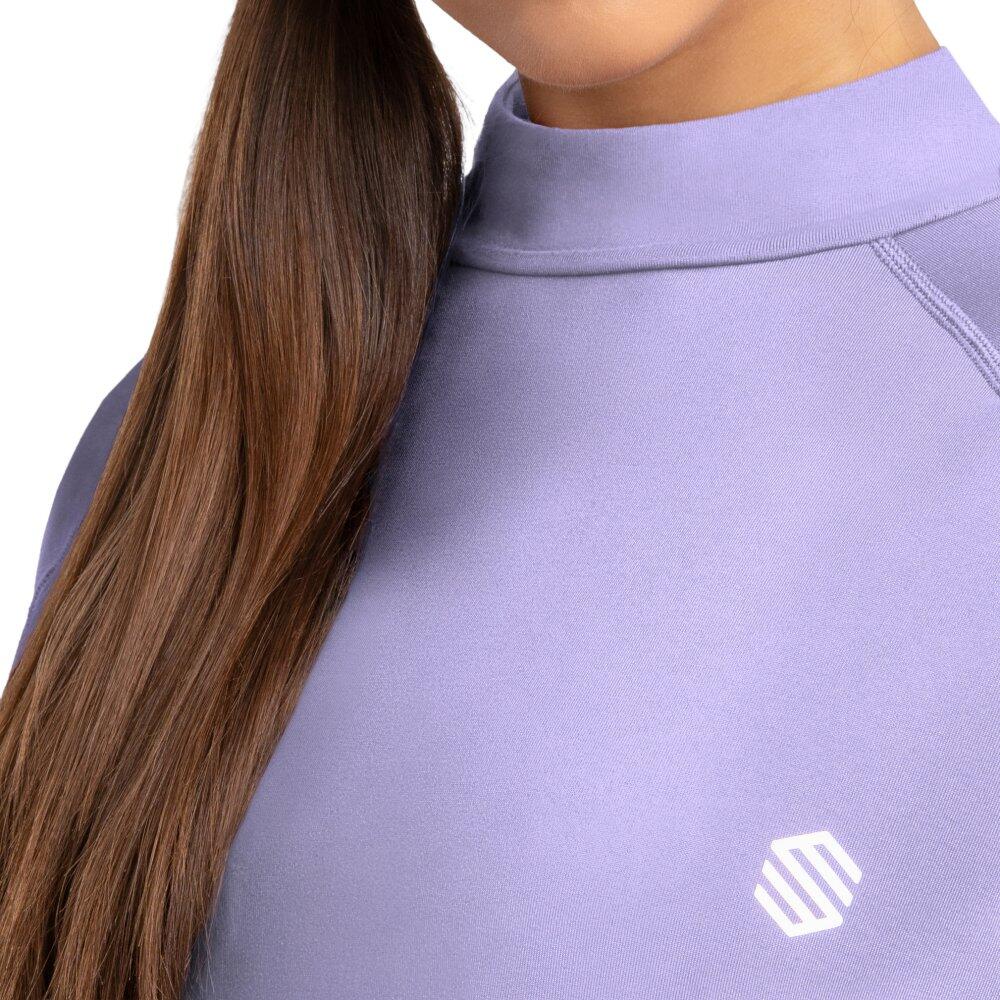 Camiseta interior térmica mujer esquí y nieve SLUSH-W Violet Lavanda 4/7