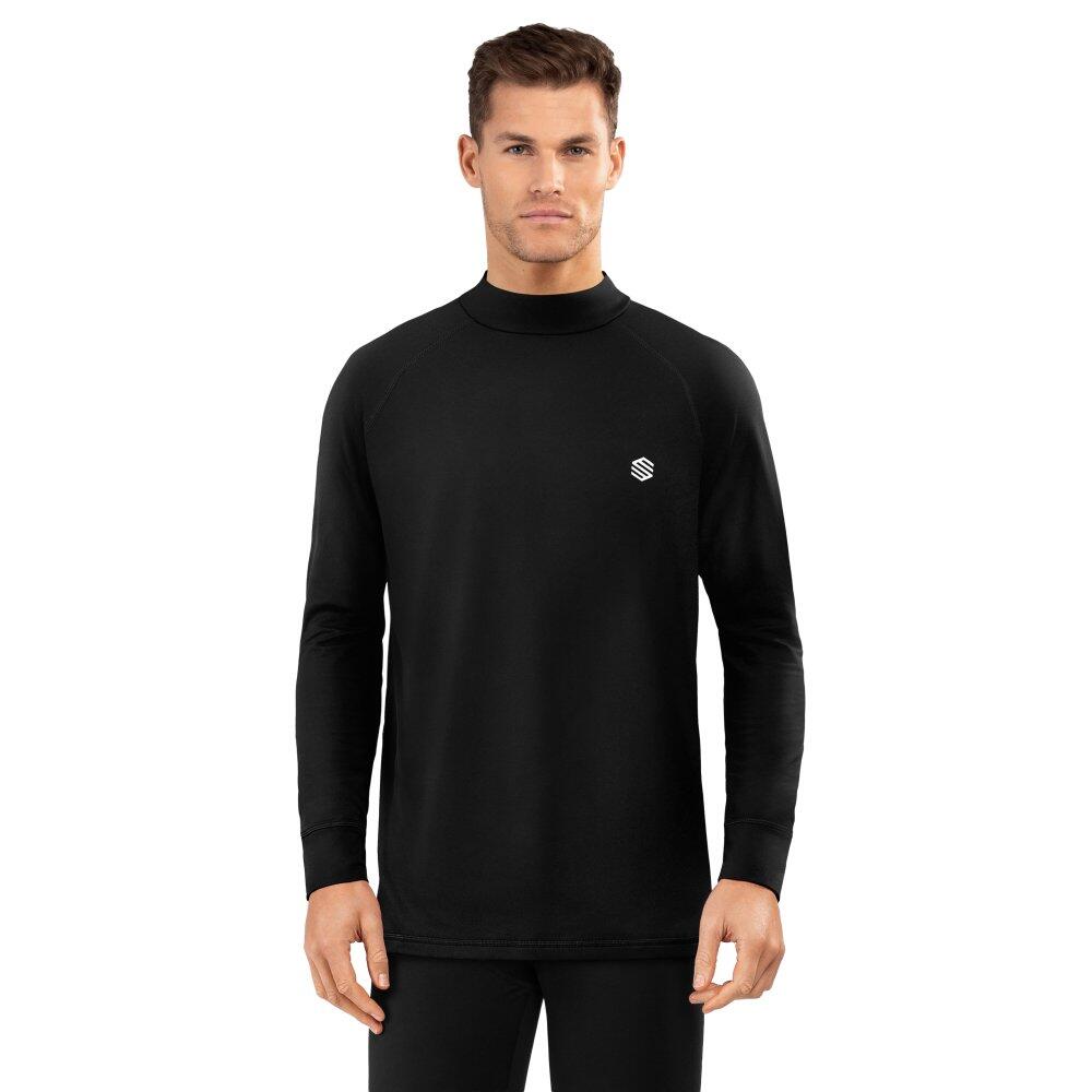 Men Winter sports thermal base layer top SLUSH Black Black