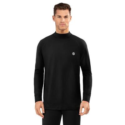 Heren wintersport thermisch ondershirt slush black zwart