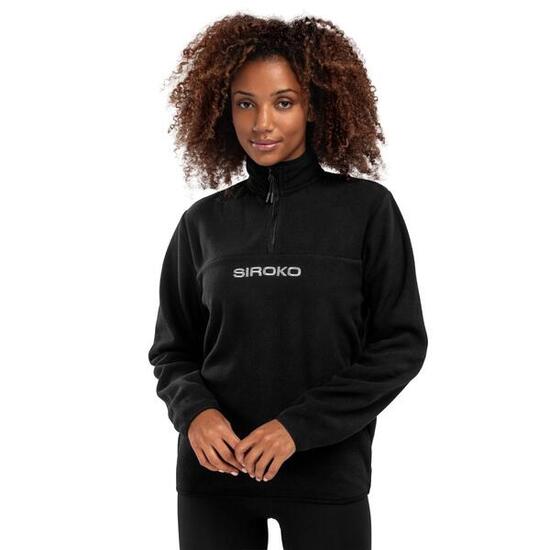 Women Winter sports 's thick fleece pullover Shadow-W Black