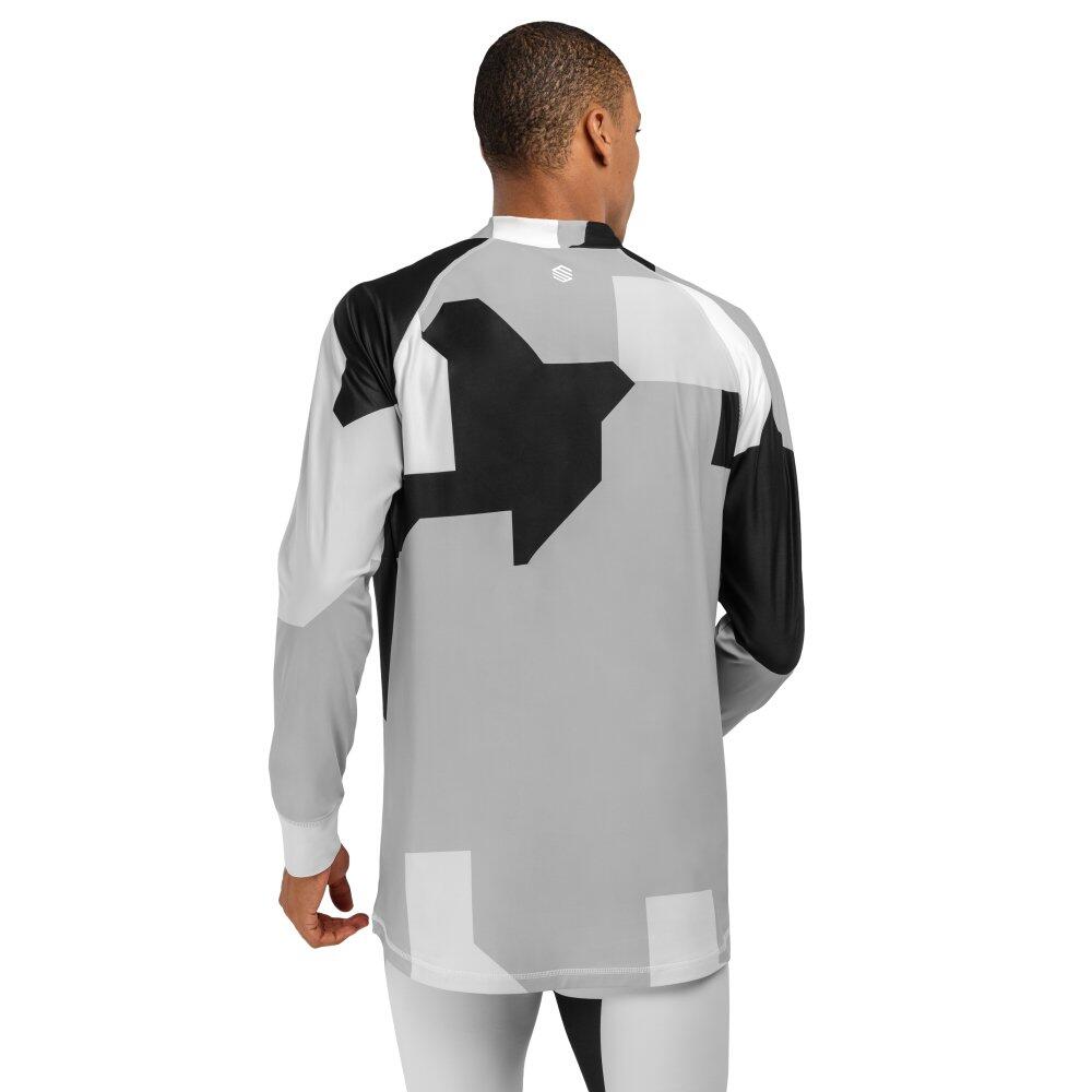 Camiseta interior térmica hombre esquí y nieve SLUSH Camo Negro 2/7