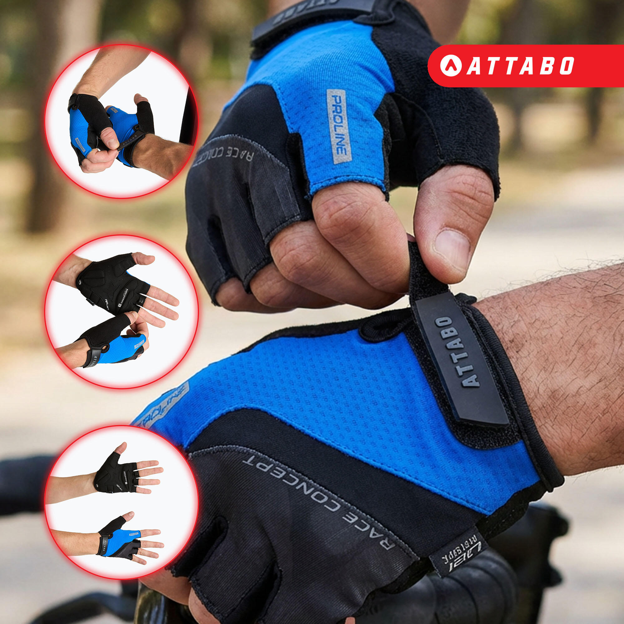 Guanti da ciclismo ATTABO Kinu Pro 2/6