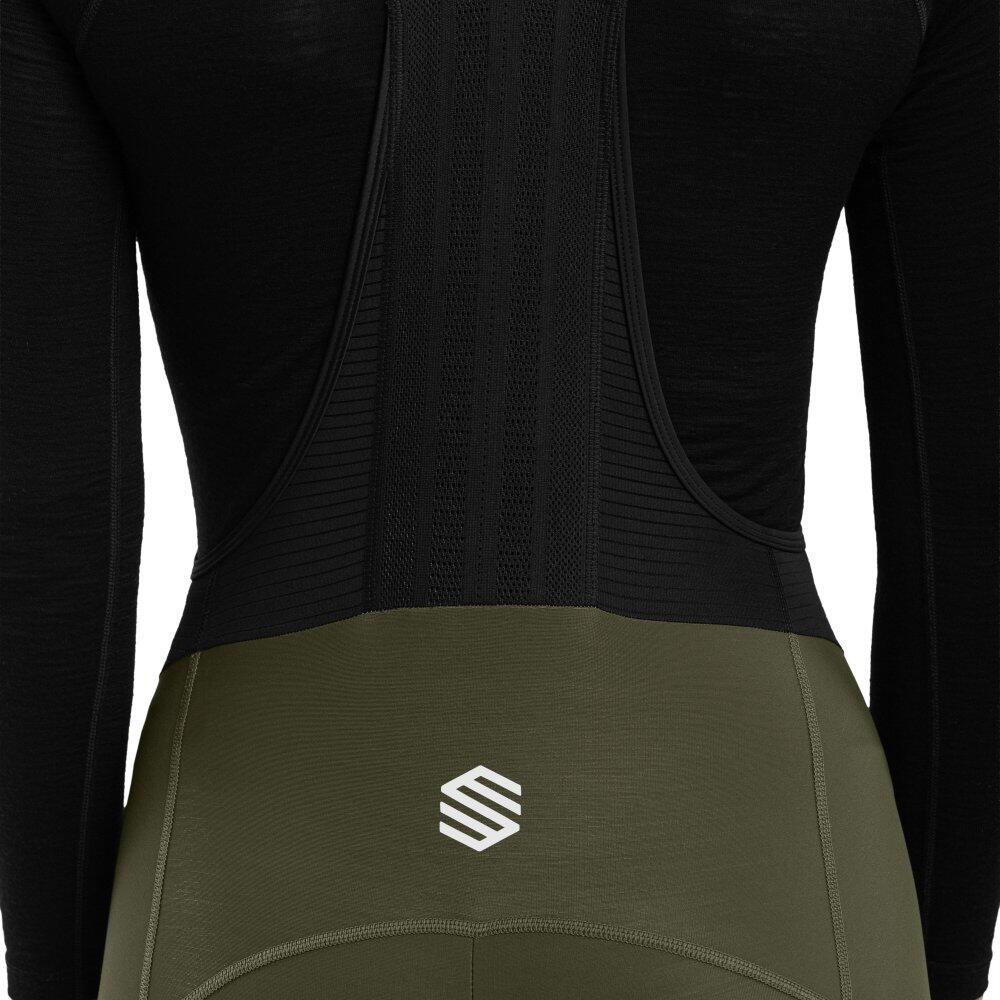 Culote largo ciclismo mujer Finse Verde 6/8