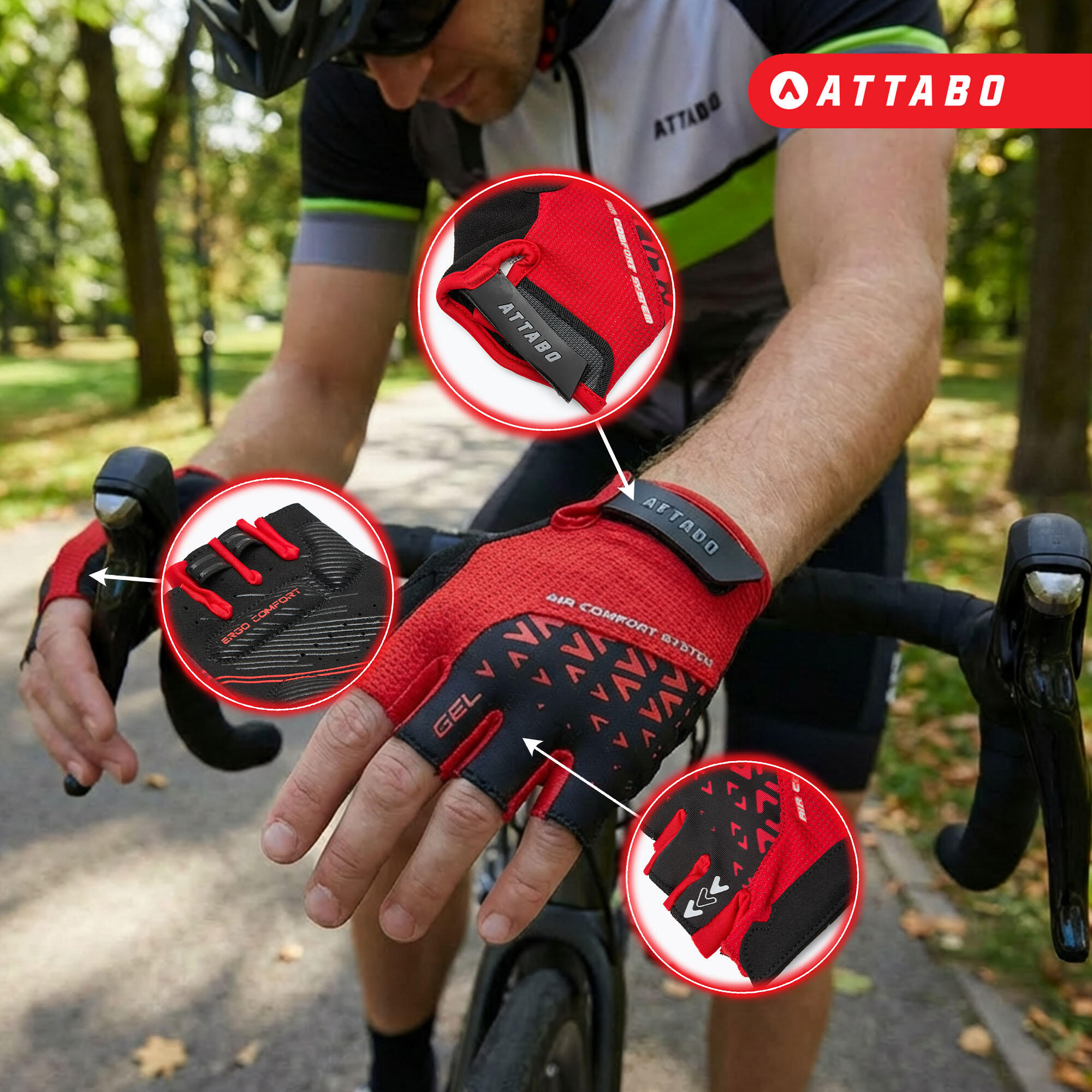 Guantes de ciclismo ATTABO Vito 3/6