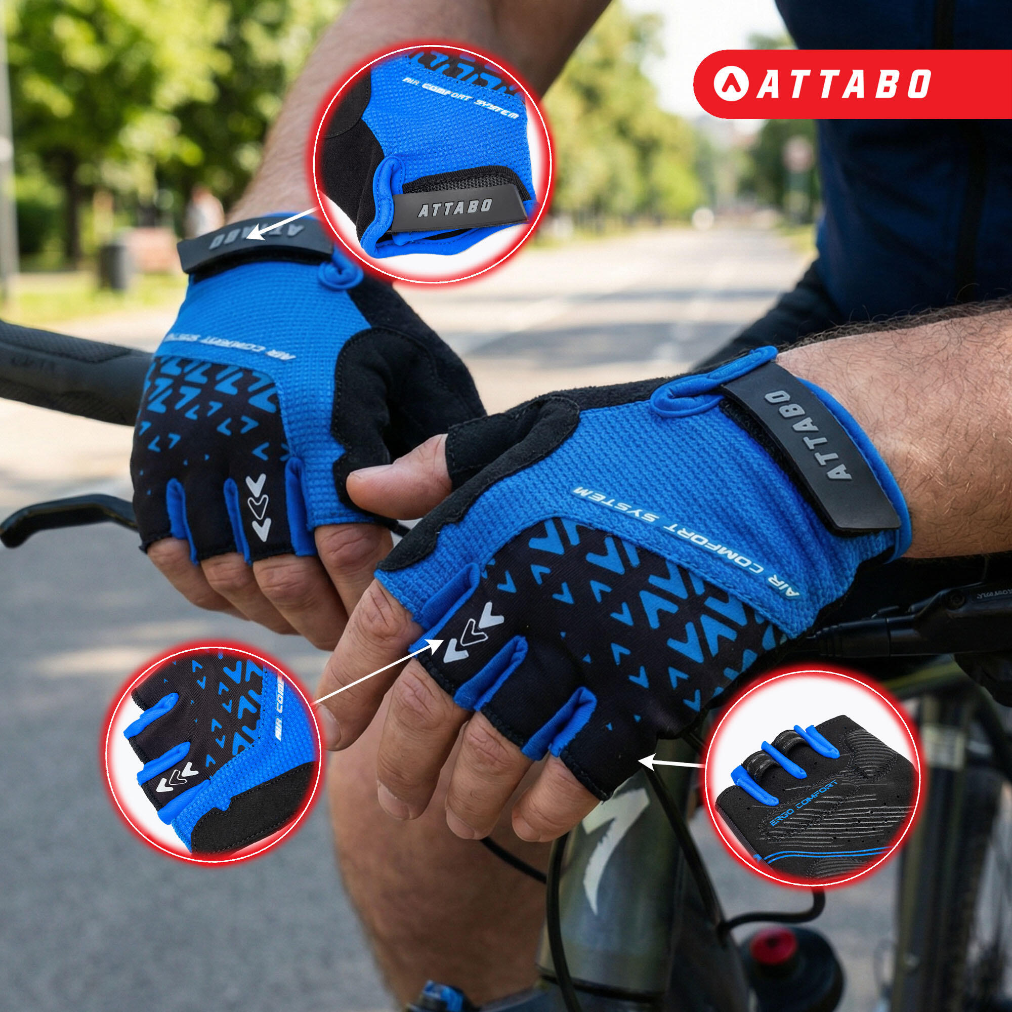 Guantes de ciclismo ATTABO Vito 3/6