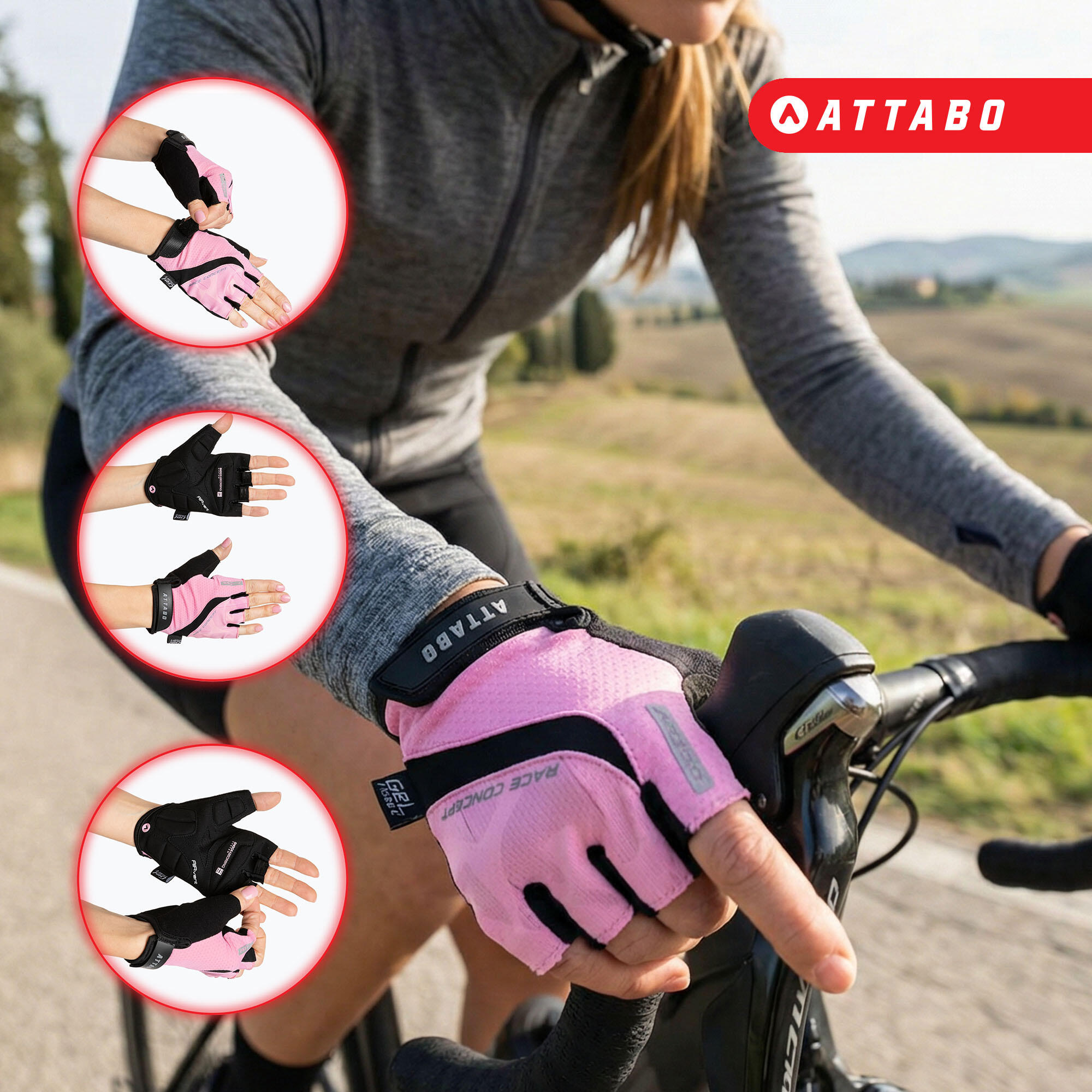 Gants de vélo pour femmes ATTABO Kinu Pro WMNS 2/6