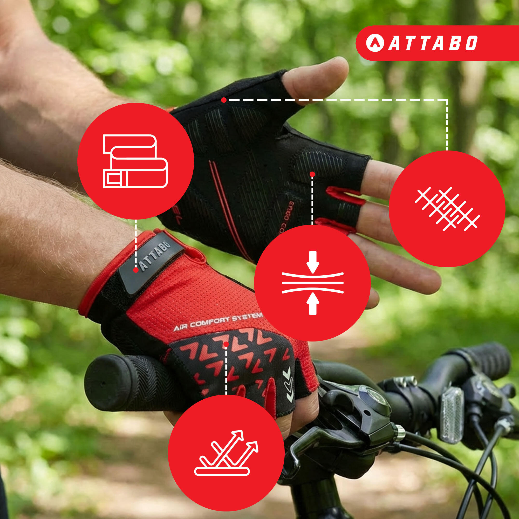 Guantes de ciclismo ATTABO Vito 5/6