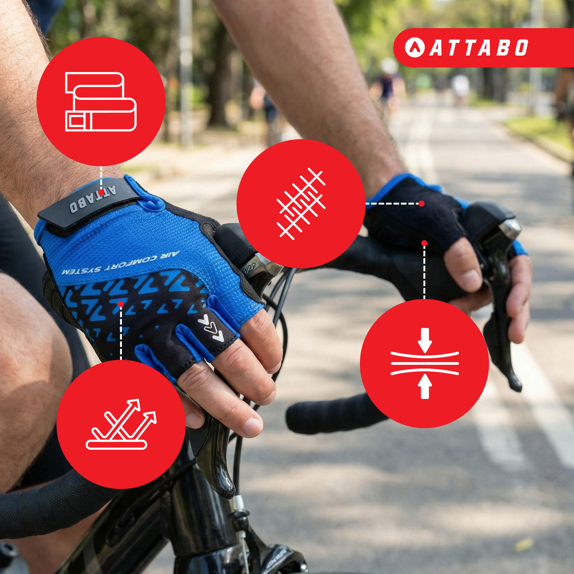Guantes de ciclismo ATTABO Vito 5/6